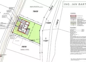Prodej pozemku, 835 m²  a RD ve výstavbě, 4+kk s garáží, 185 m², Úsobí
