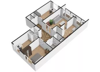 Světlý a prostorný byt 4+1 s lodžií, 91 m², krásný otevřený výhled, osobní vlastnictví