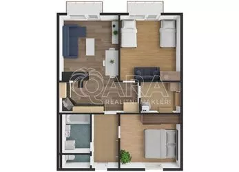 Prodej bytu 3+kk, 80,22 m² se dvěma balkony a vlastním parkovacím stáním