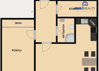Prodej, byt 2+kk, 55 m2, Strašice u Rokycan