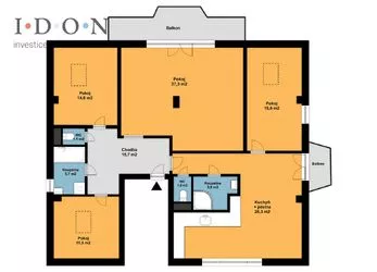 Prodej bytu 5kk, 140m2 + garáž, balkon, prostorná terasa, osobní vlastnictví, společný pozemek