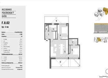Prodej bytu 3+kk, 128 m2, Pekárenský dvůr, Brno - Zábrdovice