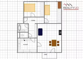 Prodej bytu 3+1 75 m2 s garáží