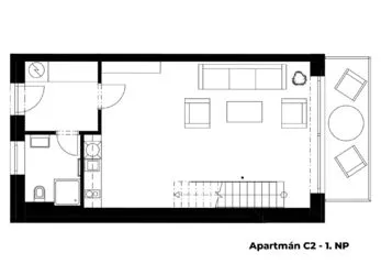 Apartmán 3+kk, 123 m2