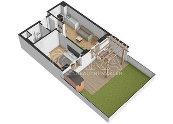 Prodej bytu 2+kk, 37 m², s terasou, předzahrádkou 53 m² a vlastním parkovacím stáním před domem