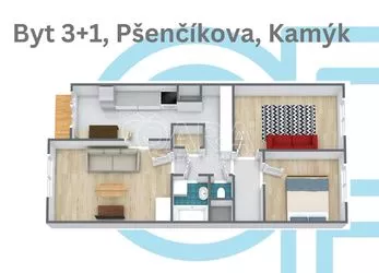 Prodej bytu 3+1 na pražském Kamýku!