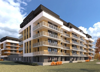 Prodej bytu 2+kk o velikosti 77,8 m2 s terasou 11,2 m2, Nová čtvrť Branišovská